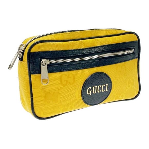 Gucci Nylon GG Pattern Off the Grid Body Bag Yellow Body - Picture 2 of 10